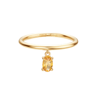 Золотое кольцо с цитрином