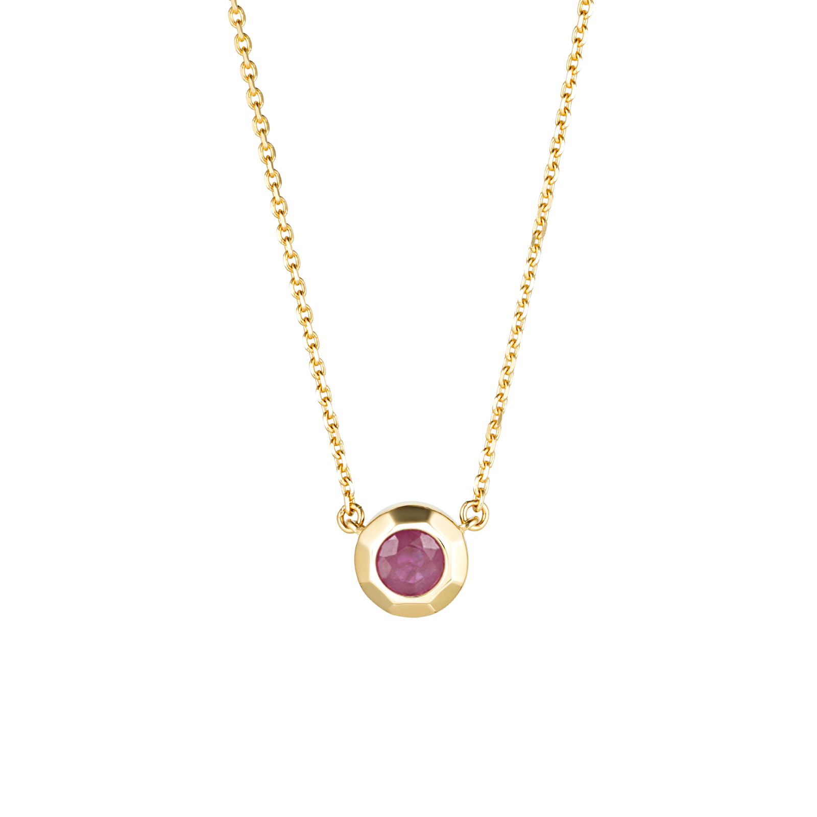 Золотое колье с рубином