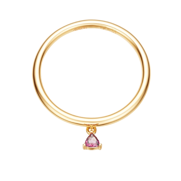 Золотое кольцо с родолитом