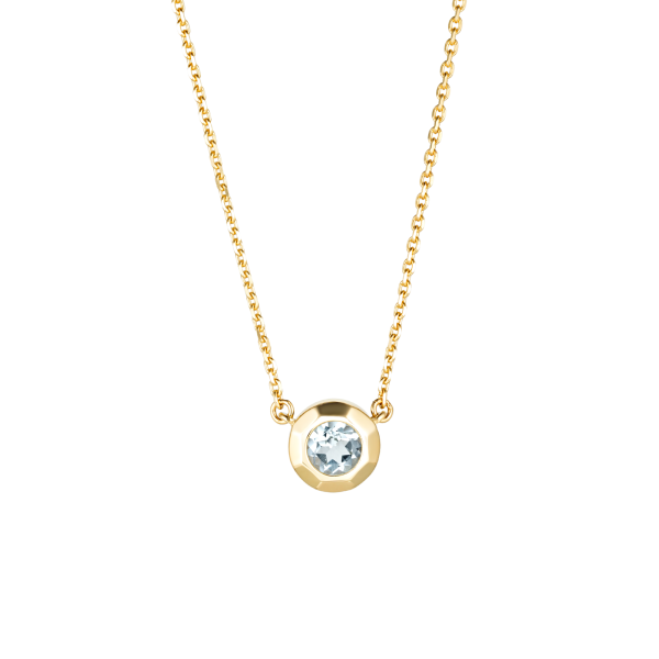 Золотое колье с топазом