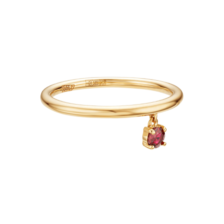 Золотое кольцо с гранатом