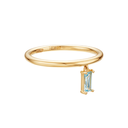 Золотое кольцо с свисс топазом 