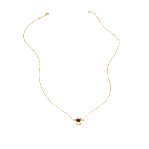 Золотое колье с гранатом