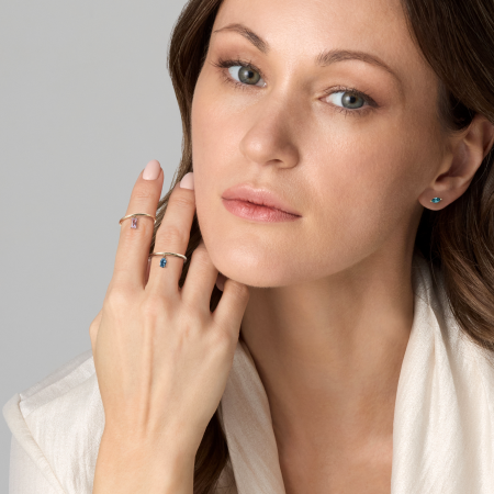 Золотое кольцо с аметистом