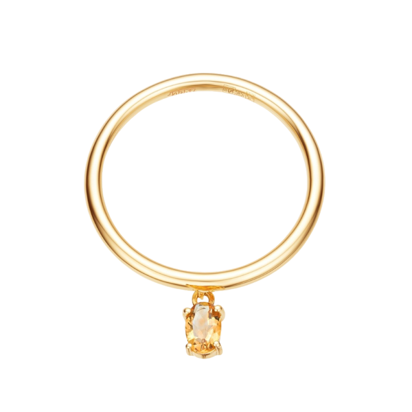 Золотое кольцо с цитрином