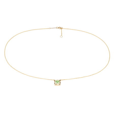 Золотое колье с хризолитом