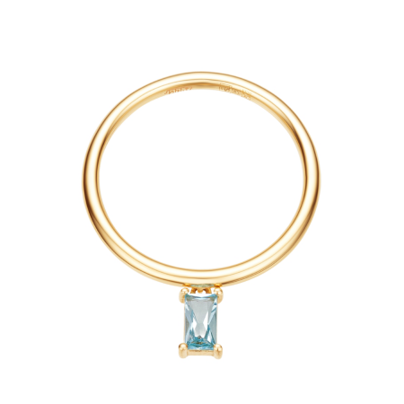 Золотое кольцо с свисс топазом 