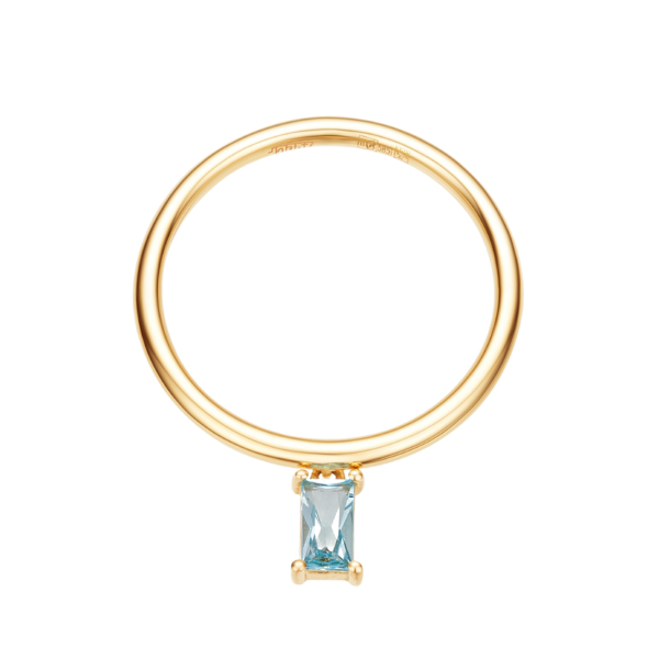 Золотое кольцо с свисс топазом 