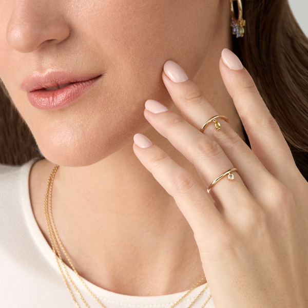 Золотое кольцо с топазом