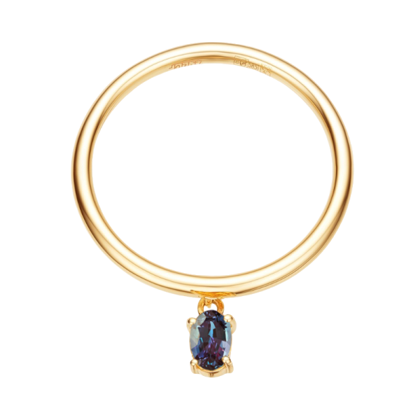 Золотое кольцо с александритом