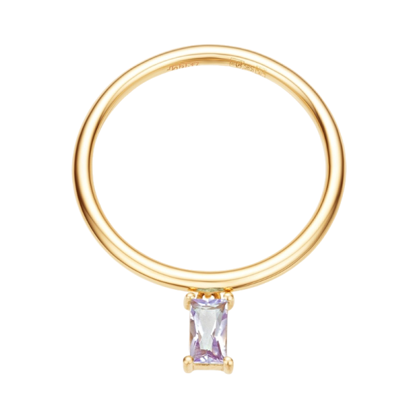 Золотое кольцо с аметистом