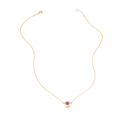 Золотое колье с рубином