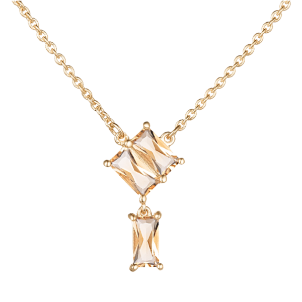 Колье из золота с цитринами