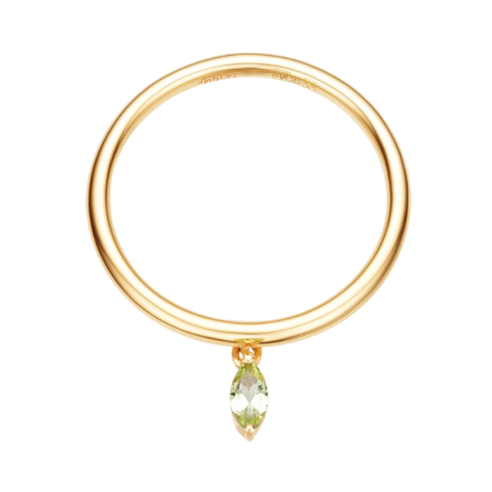 Золотое кольцо с хризолитом