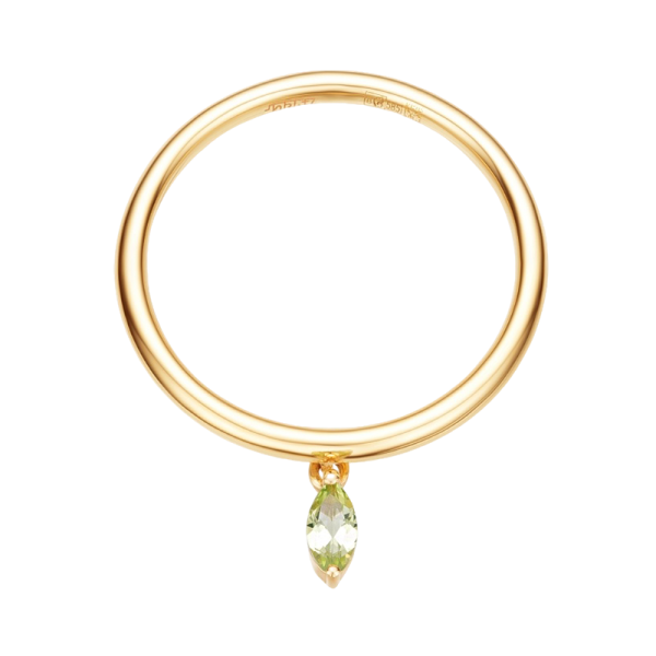 Золотое кольцо с хризолитом