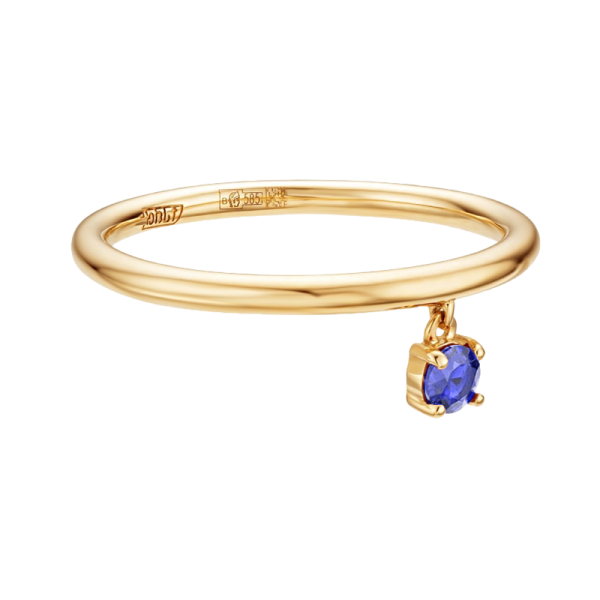 Золотое кольцо с сапфиром